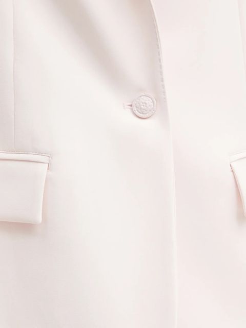 Guess marynarka SOLENE kolor różowy jednorzędowa gładka W5RN46 WFWX2