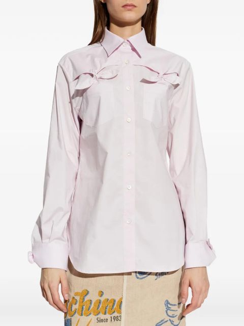Moschino bow-detail shirt - Pink