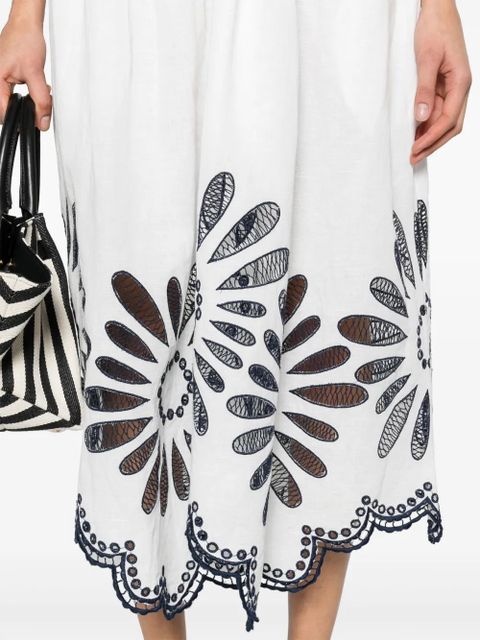 Ulla Johnson Beatrice broderie-anglaise midi dress - White