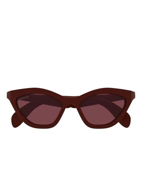 Gucci Eyewear cat-eye frame sunglasses - Brown - zdjęcie produktu nr 1
