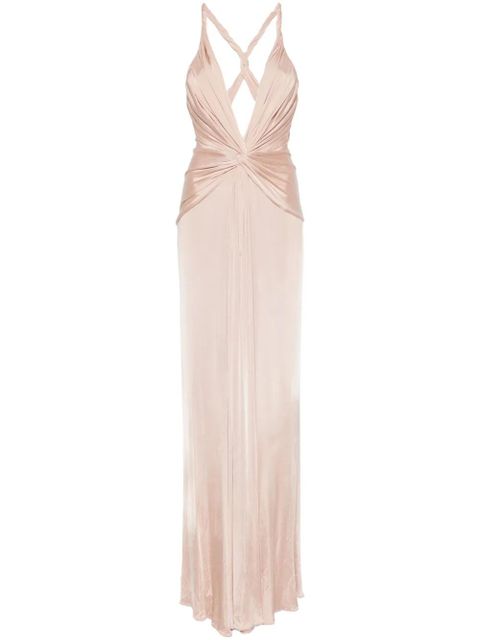 TOM FORD knot-detail maxi dress - Neutrals - zdjęcie produktu nr 1