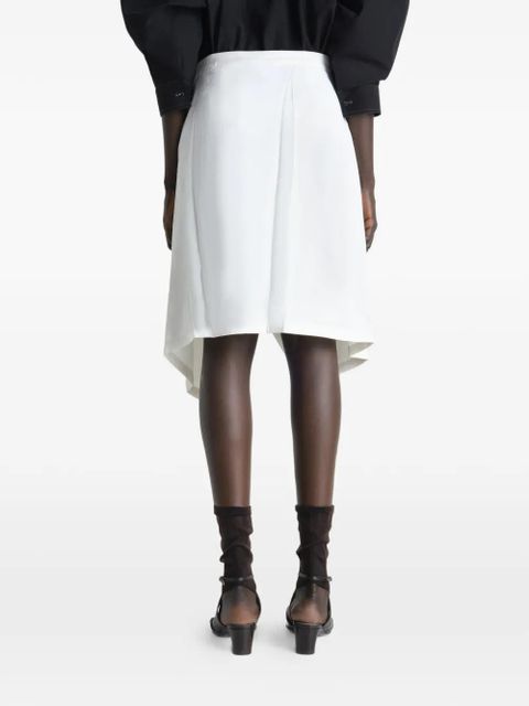 LEMAIRE pleated scarf skirt - White