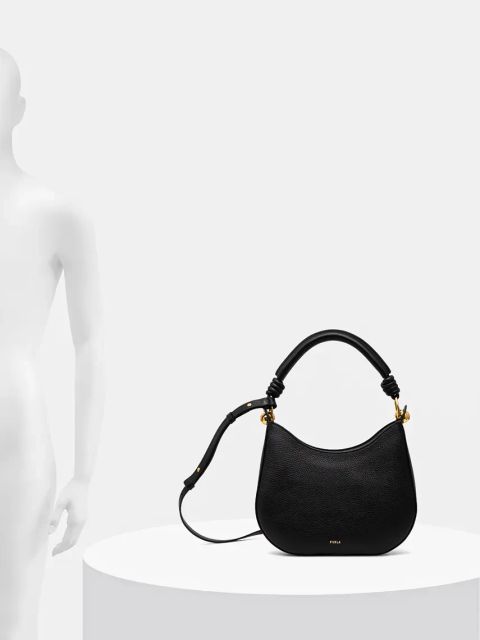 Furla torebka skórzana kolor czarny WB01489.BX0176.O6000