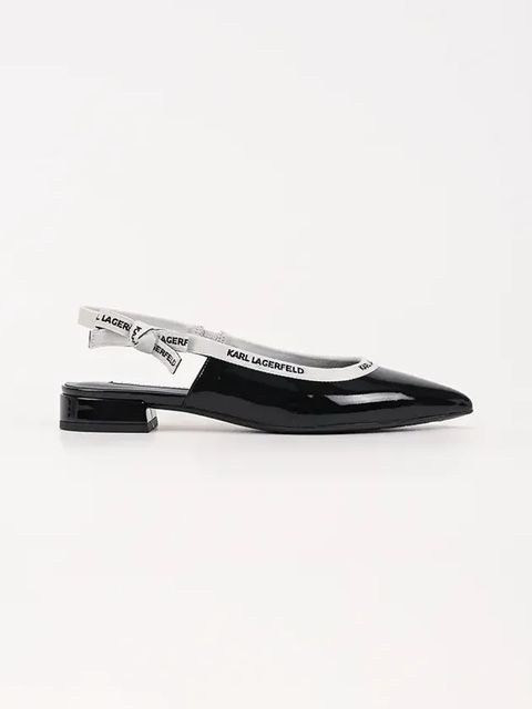 Karl Lagerfeld baleriny skórzane KERRIE - zdjęcie produktu nr 2