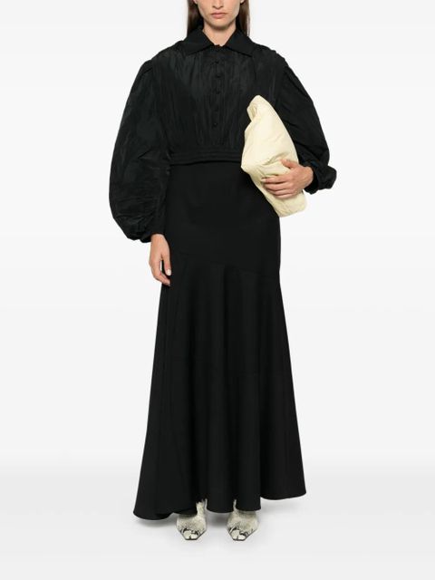 Jil Sander pleated blouse - Black