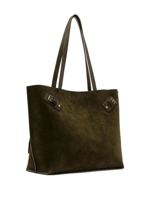 Proenza Schouler buckle-detail suede tote bag - Green