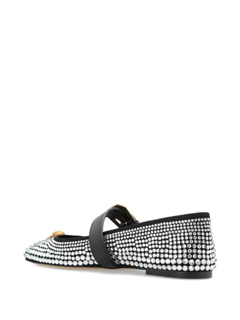 Versace La Medusa studded ballet flats - White - zdjęcie produktu nr 2
