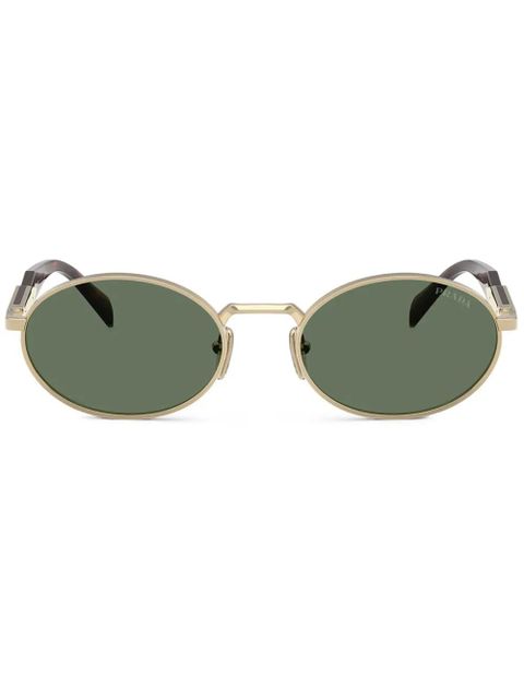 Prada Eyewear oval-frame sunglasses - Gold - zdjęcie produktu nr 1