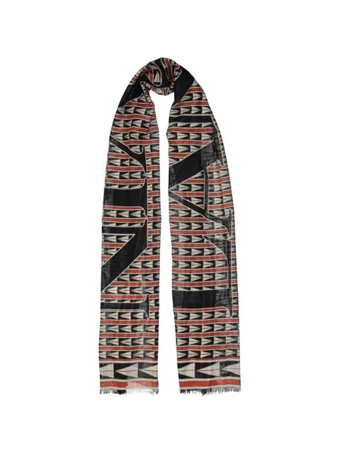 Lanvin geometric pattern scarf - Black - zdjęcie produktu nr 1