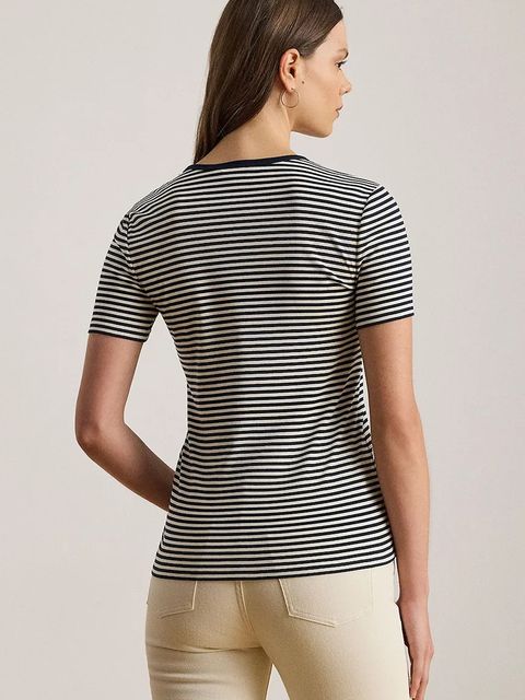 Lauren Ralph Lauren t-shirt damski kolor granatowy 200P03721 - zdjęcie produktu nr 2