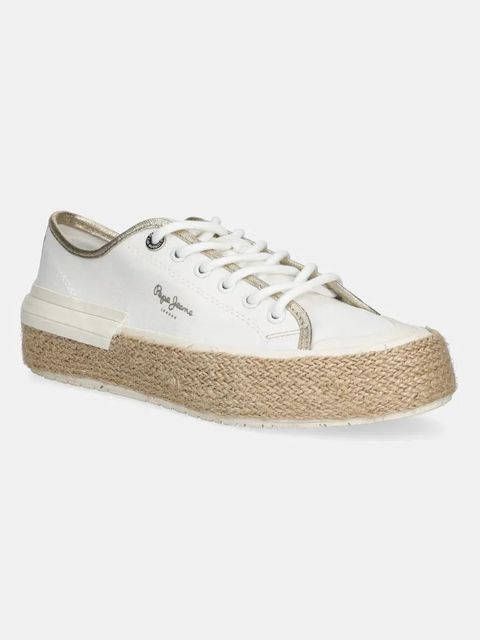 Pepe Jeans tenisówki SAMOI MIX kolor biały PLS31595 - zdjęcie produktu nr 1