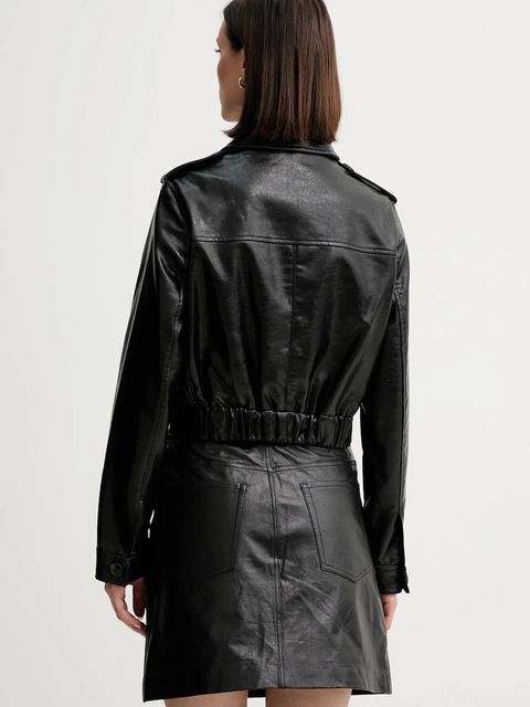 Guess kurtka DORA kolor czarny przejściowa W5YL35 WHGW0