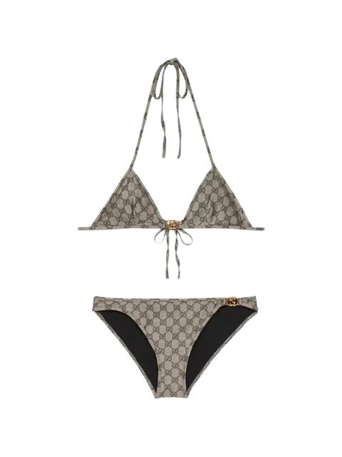 Gucci interlocking GG tie bikini - Neutrals - zdjęcie produktu nr 1