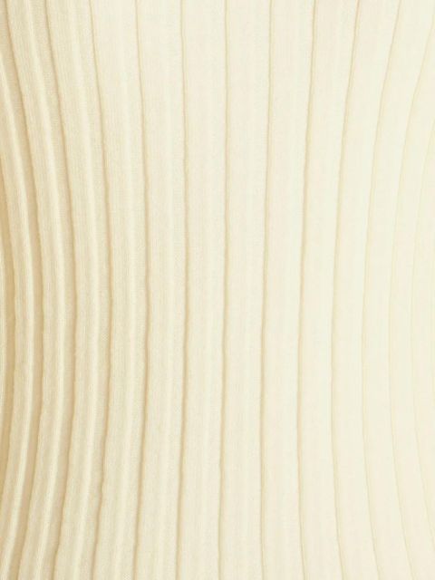 ETRO ribbed-knit striped-edge jumper - White