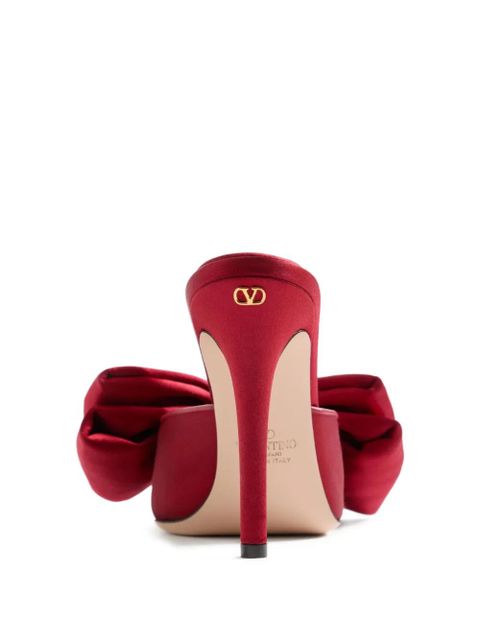 Valentino Garavani Yolande satin mules - Red