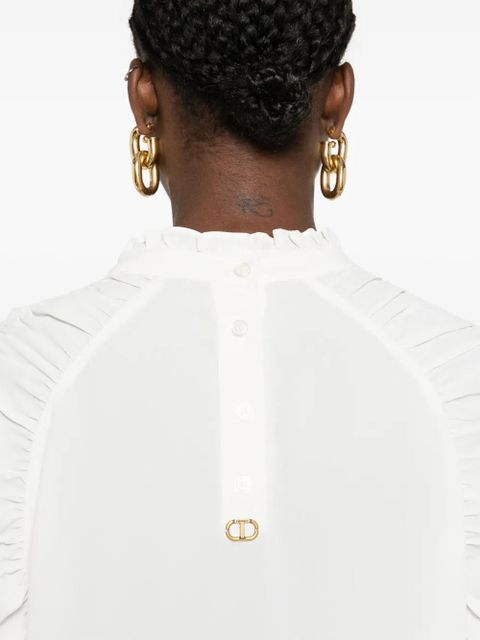 TWINSET puffed-sleeve blouse - White