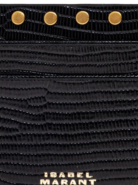 ISABEL MARANT studded card holder - Black