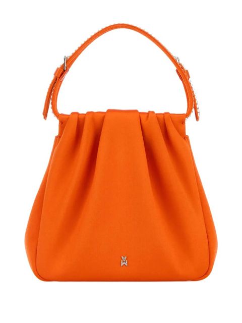 Amina Muaddi mini pleated tote bag - Orange - zdjęcie produktu nr 2