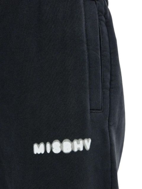 MISBHV logo-print drawstring track pants - Black