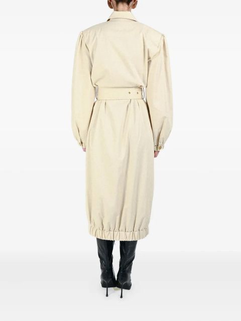 Rowen Rose buttonedup belted coat - Neutrals