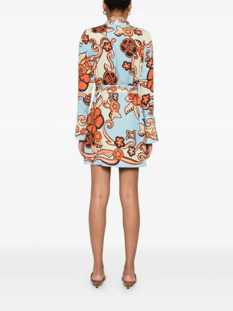 ALEMAIS Ondine mini dress - Blue