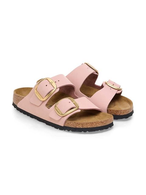 Birkenstock klapki nubukowe Arizona Big Buckle