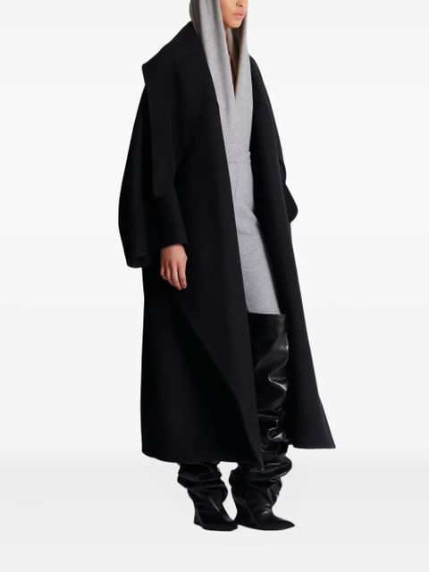 Balmain oversized-lapel wool coat - Black - zdjęcie produktu nr 2