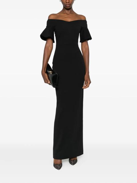 Solace London Cielo off-shoulder maxi dress - Black - zdjęcie produktu nr 2