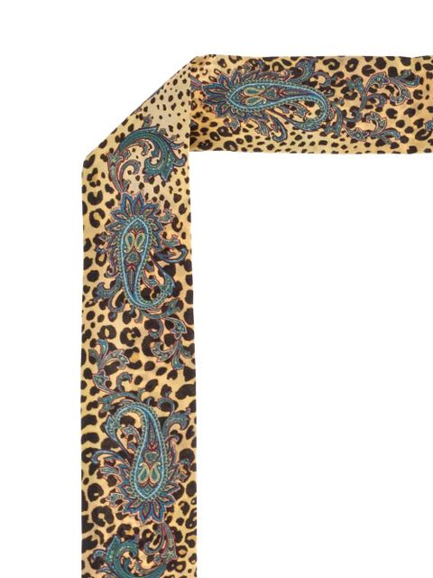 ETRO patterned silk scarf - Neutrals - zdjęcie produktu nr 2