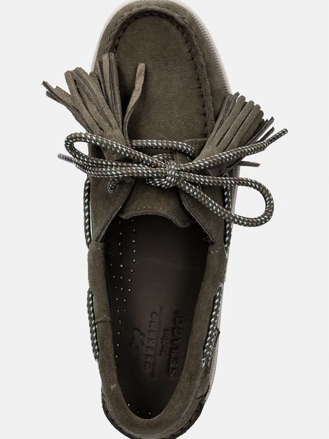 Weekend Max Mara mokasyny zamszowe Wkadockside