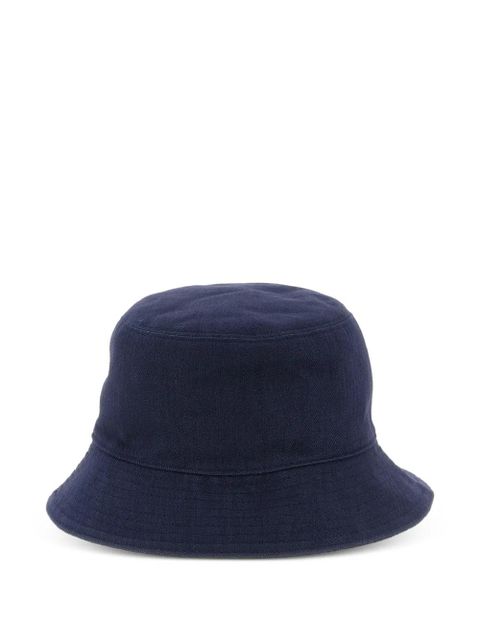FENDI reversible logo-embroidery bucket hat - Blue - zdjęcie produktu nr 2