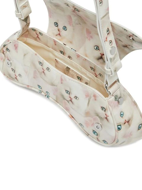 Diesel Play-Glossy shoulder bag - White