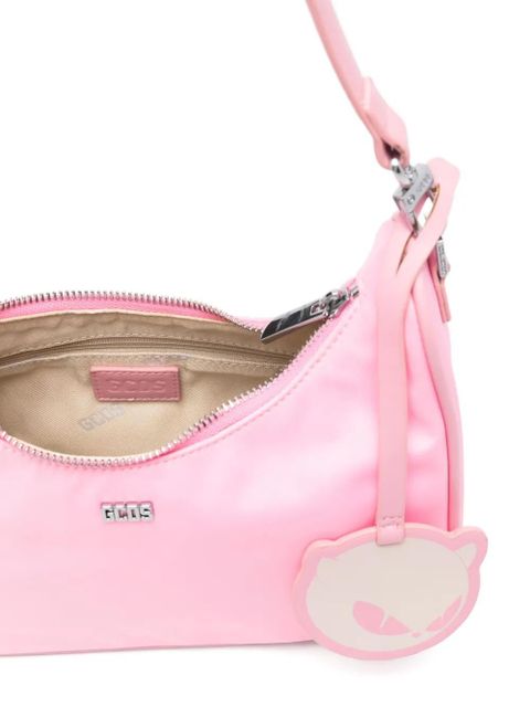 GCDS logo-charm tote bag - Pink