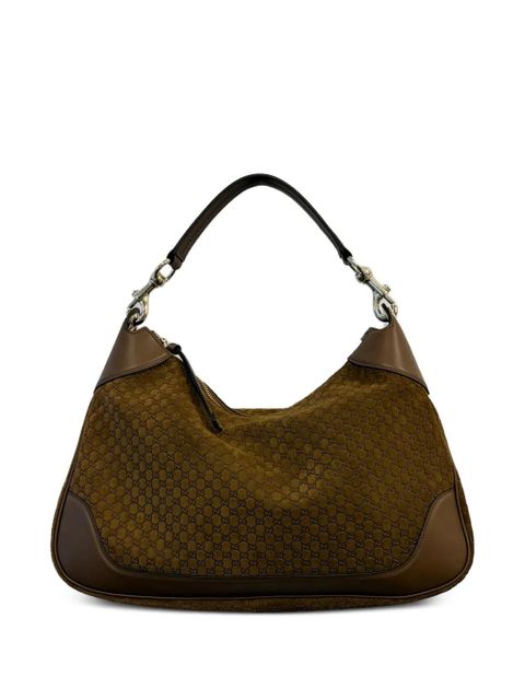 Gucci medium Gucci B monogram shoulder bag - Brown - zdjęcie produktu nr 1