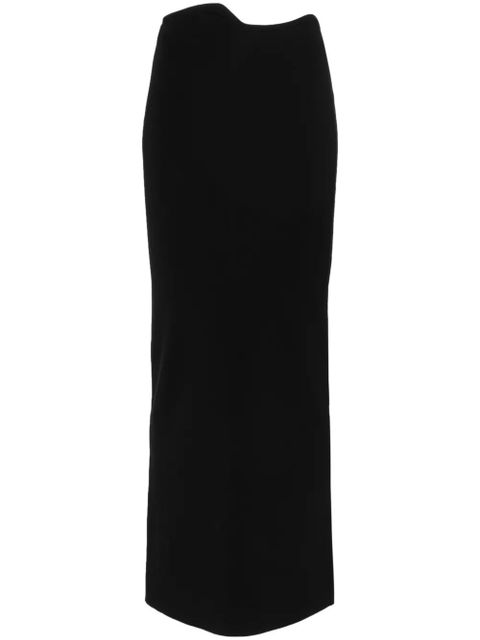 Christopher Esber asymmetric-waist midi skirt - Black - zdjęcie produktu nr 1