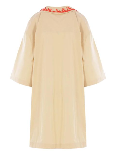 FENDI bead-embroidered cotton dress - Yellow - zdjęcie produktu nr 2