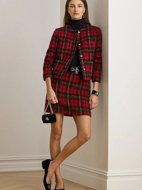 Lauren Ralph Lauren spódnica z dodatkiem wełny - zdjęcie produktu nr 2