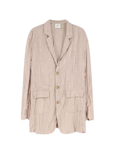 Alysi flap-pockets wrinkled blazer - Neutrals - zdjęcie produktu nr 1