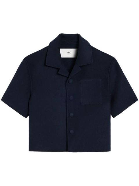 AMI Paris camp-collar jacket - Blue - zdjęcie produktu nr 1