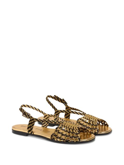 ETRO woven flat sandals - Gold - zdjęcie produktu nr 2