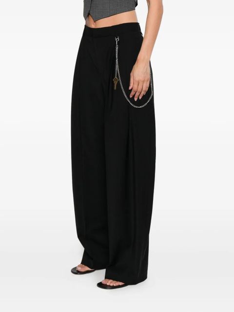 Alexander Wang pleated key-chain trousers - Black