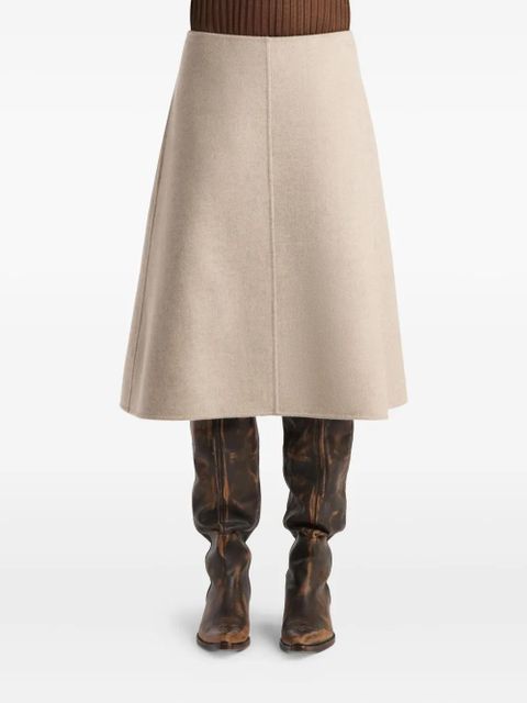 KHAITE Renta A-line skirt - Neutrals - zdjęcie produktu nr 2