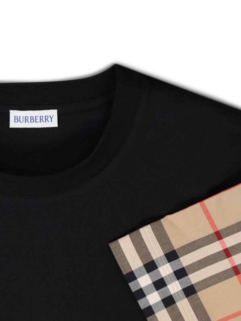 Burberry Vintage Check-sleeve T-shirt - Black - zdjęcie produktu nr 2