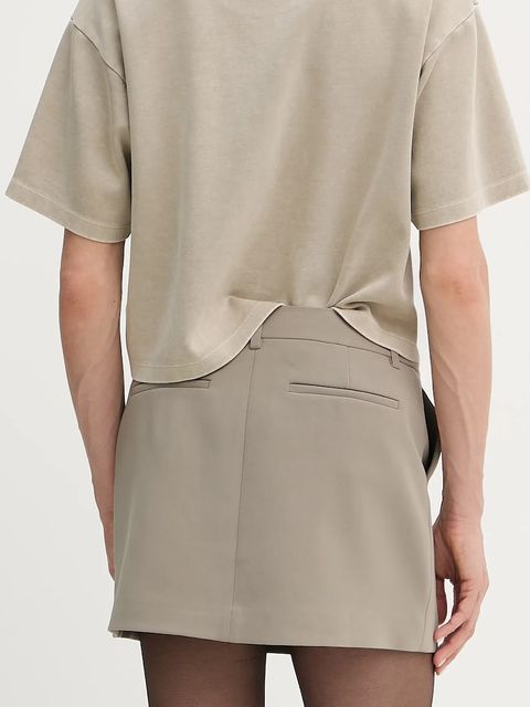 MICHAEL Michael Kors spódnica kolor brązowy mini prosta MF470FEENX