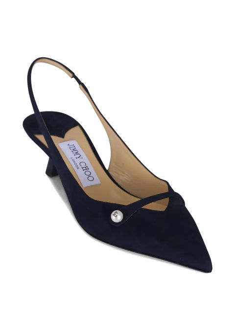 Jimmy Choo Amita pearl suede pumps - Blue