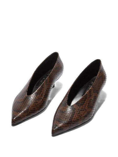 Aeyde 35mm Clara heeled pumps - Brown