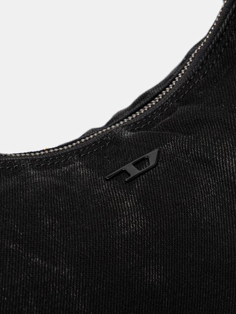 Diesel torebka bawełniana RAVE RAVE HOBO kolor czarny X10414.P4485