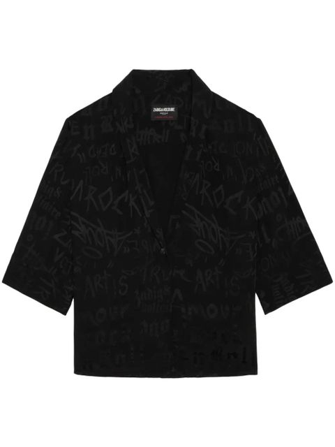 Zadig&Voltaire Telmos shirt - Black - zdjęcie produktu nr 1
