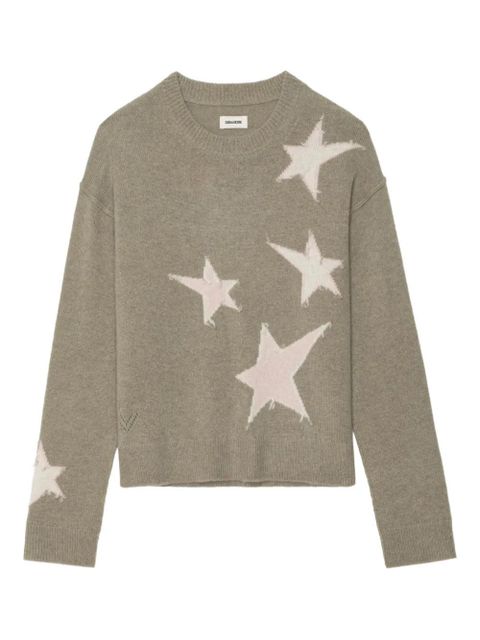 Zadig&Voltaire Markuz star-detail sweater - Green - zdjęcie produktu nr 1