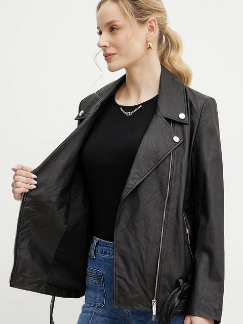 Armani Exchange ramoneska skórzana